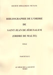 BIBLIOGRAPHIE DE SAINT JEAN DE JERUSALEM (ORDRE DE MALTE)
