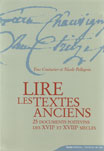 LIRE LES TEXTES ANCIENS, TRANSCRIPTION D'ECRITURES ANCIENNES