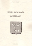 HISTOIRE ET GENEALOGIE DE LA FAMILLLE DE SIREGAND (en Languedoc)