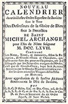 Nouveau Calendrier du trs illustre Ordre Equestre de Bavire de Saint Michel Archange pour l'An de Ntre Seigneur MDCCLXVII